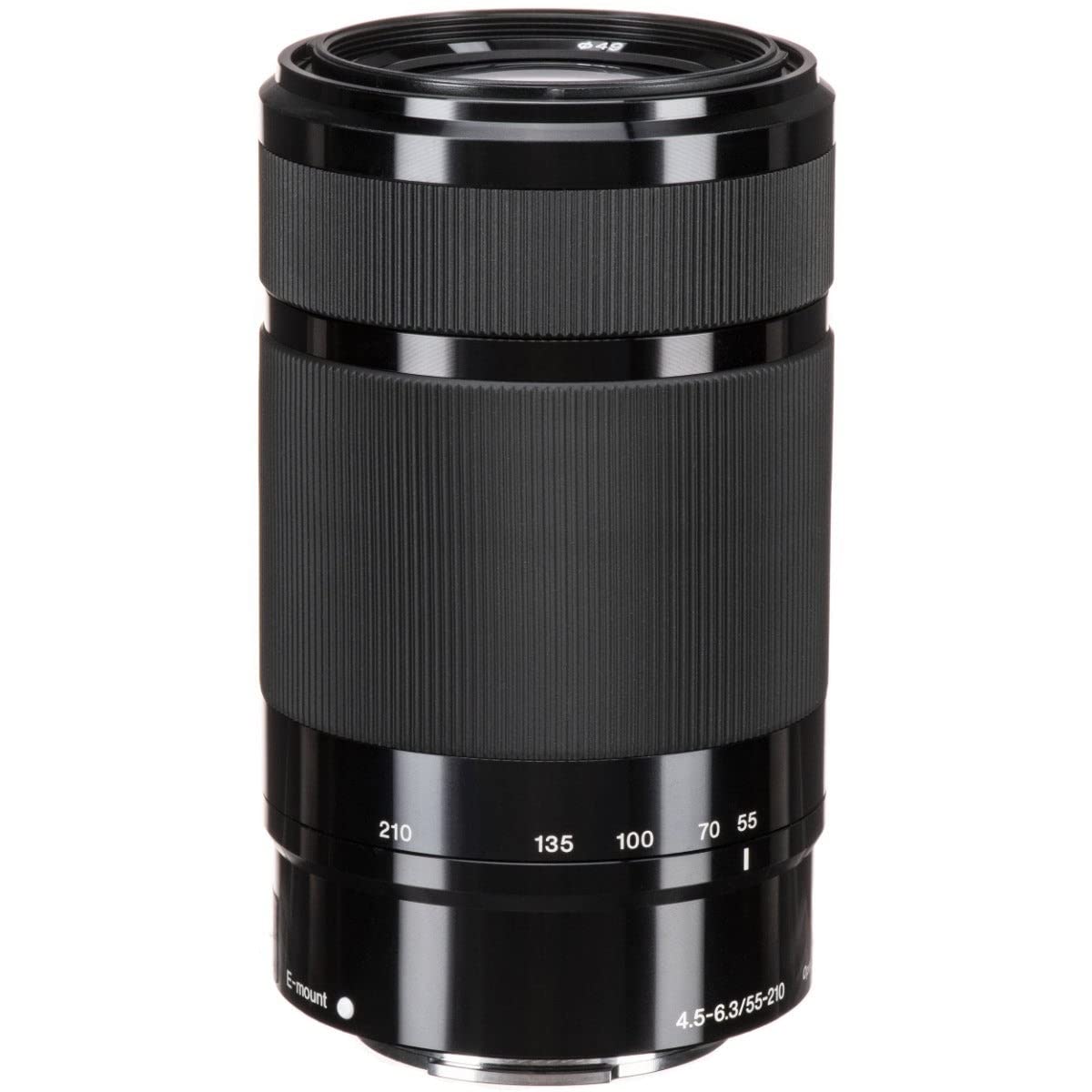Sony SEL-55210 Tele-Zoom-Objektiv (55-210 mm, F4.5–6.3, OSS, APS-C, geeignet für A7, ZV-E10, A6000- und Nex-Serien, E-Mount) schwarz