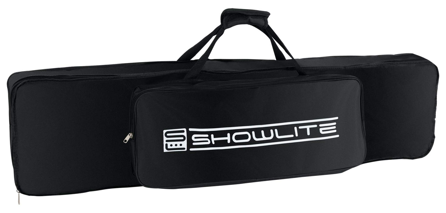 Showlite LB-427 LED RGB Lichtanlage - vier PAR-Spots mit je 3 St. 9W LEDs - steuerbar via DMX 512, Wireless-Fußpedal oder manuell, inkl. Transporttasche und Fußfernsteuerung