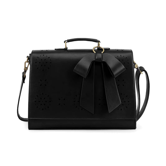 ECOSUSI Vintage Damen Schultasche Arbeitstasche Aktentasche Laptoptasche 14"