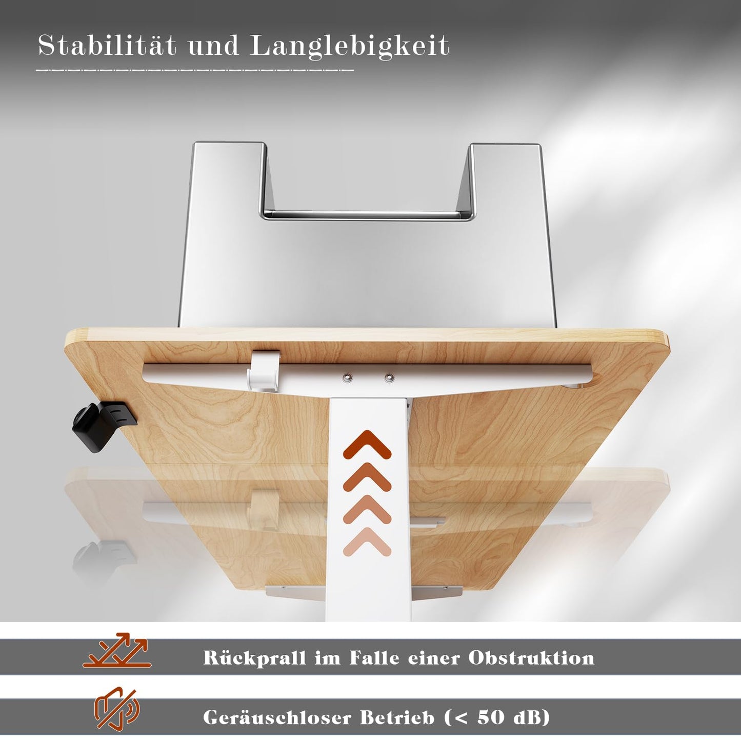 Flamaker Elektrisch Höhenverstellbarer Schreibtisch, 71–119 cm, Beige