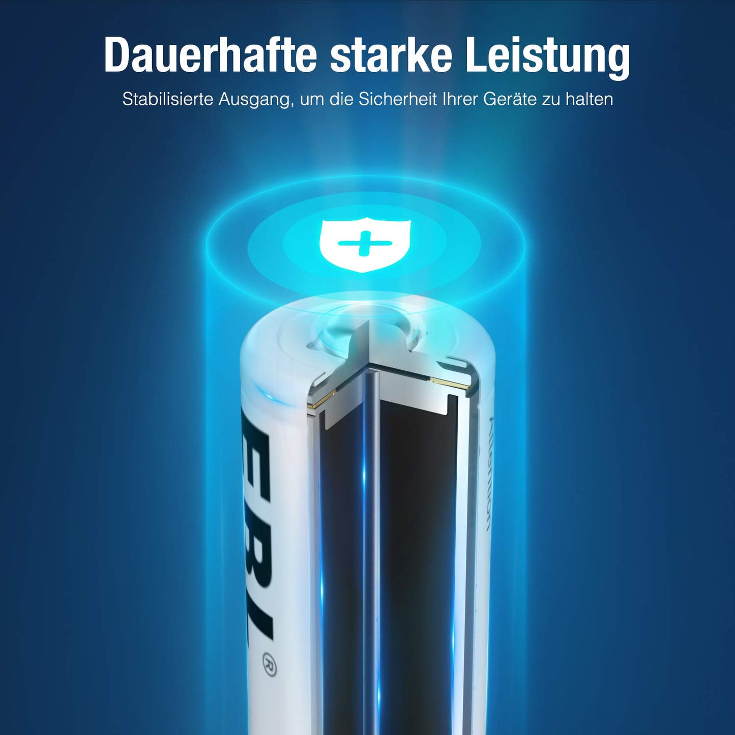 EBL AAA Akku 1100mAh 8 Stück - wiederaufladbare Batterien AAA, Typ NI-MH Batterien, geringe Selbstentladung mit Akkubox, AAA Akkubatterien