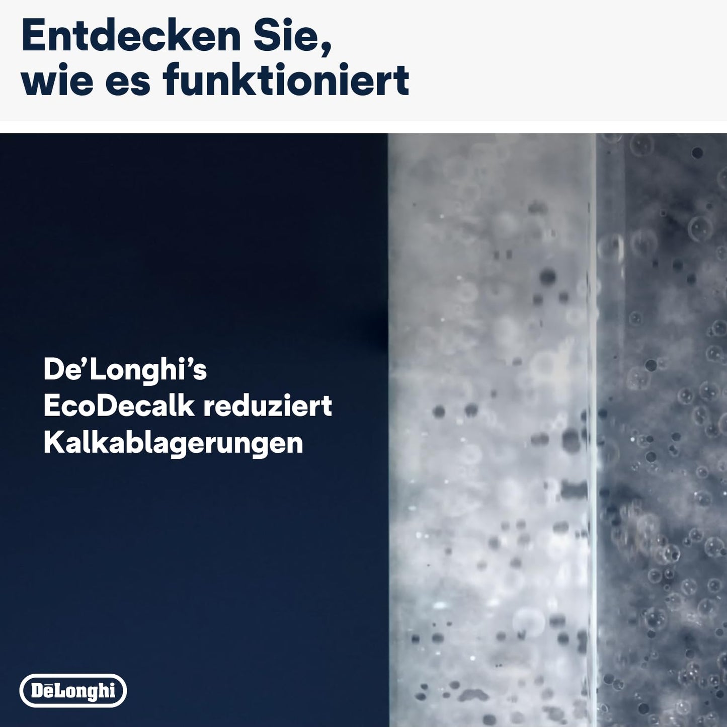 De'Longhi Original EcoDecalk DLSC502-Entkalker für Kaffeemaschinen & Kaffeevollautomaten,EXKLUSIV BEI AMAZON,Universal Kalklöser für 10 Entkalkungsvorgänge,enthält natürliche Rohstoffe,2x500ml,Weiß