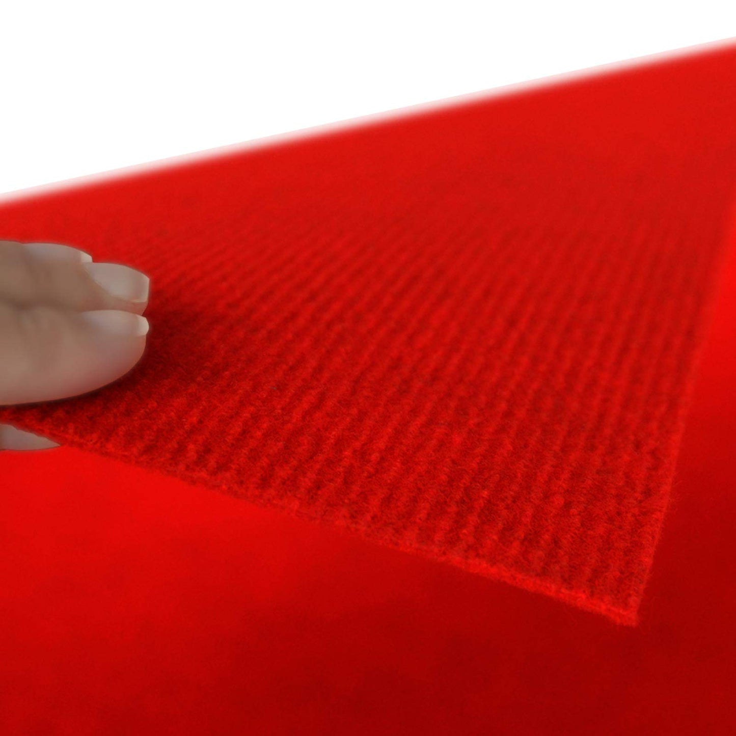 Floordirekt Roter Teppich 100 x 500 cm - VIP Läufer Event Teppich Premierenteppich Empfangsteppich Messeteppich Hochzeitsteppich - Wunschmaß