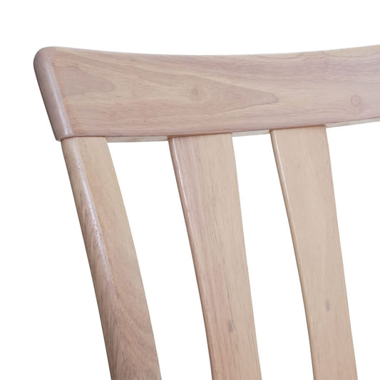 Mendler 2er-Set Esszimmerstuhl HWC-G46, Küchenstuhl Stuhl, Stoff/Textil Massiv-Holz - naturfarbenes Gestell, orange