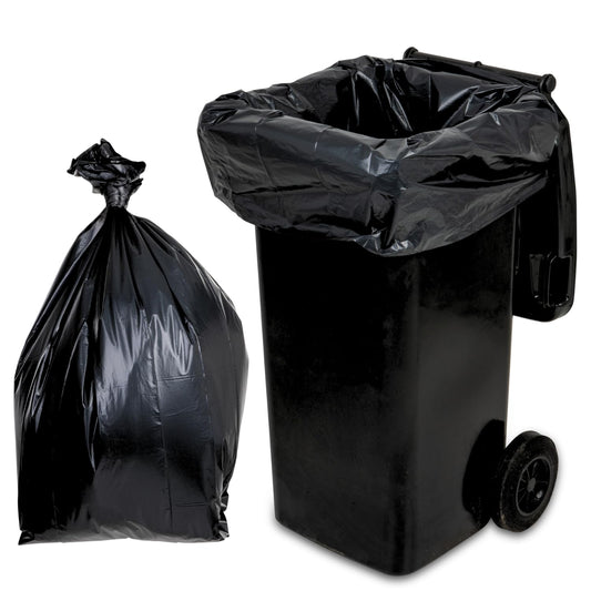 STARKE Müllsäcke 240L - Schwarz - für Städtische Restmülltonne -100% Recycelt - (10 bis. 300 Säcke) (20)