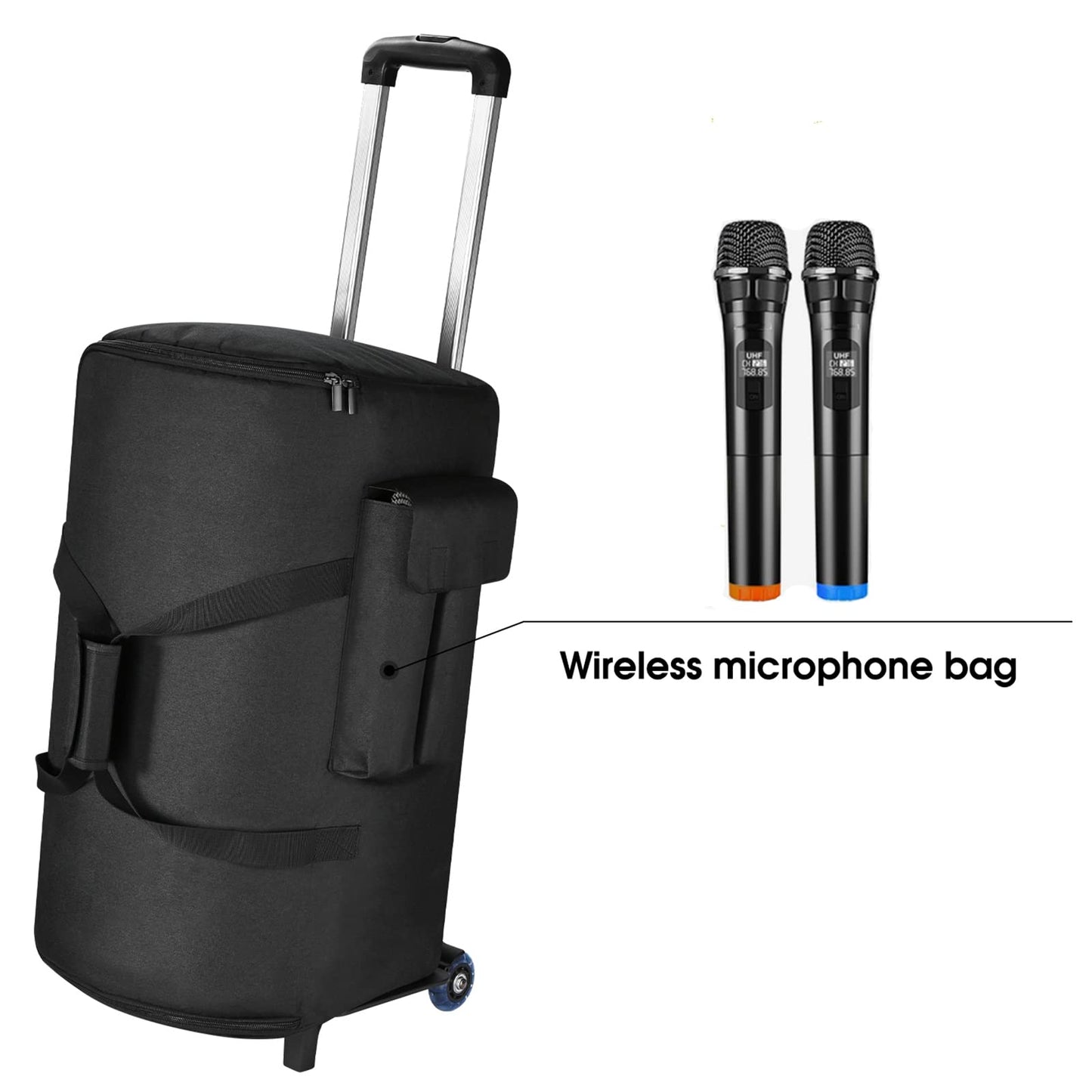 Hzycwgone Trolley-Tasche Tragetasche für JBL Partybox 110/Club 120 Tragbarer Partylautsprecher & für Sony SRS-XP500/SRS-XV500 Drahtloser Tragbarer Lautsprecher (Schwarz)