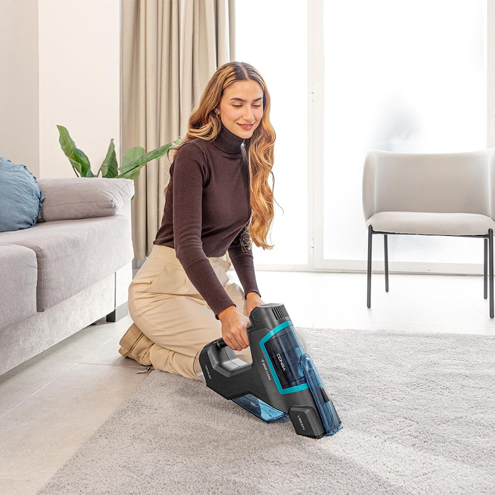 Cecotec Conga Hand Carpet&Spot Clean 2500 Polsterstaubsauger, 50W, 3-in-1: Sprüht, Reinigt und Saugt, Flüssigkeiten und Feststoffe, 2 Tanks, je 350 ml für Schmutz-und sauberes Wasser, Autonomie 25 Min
