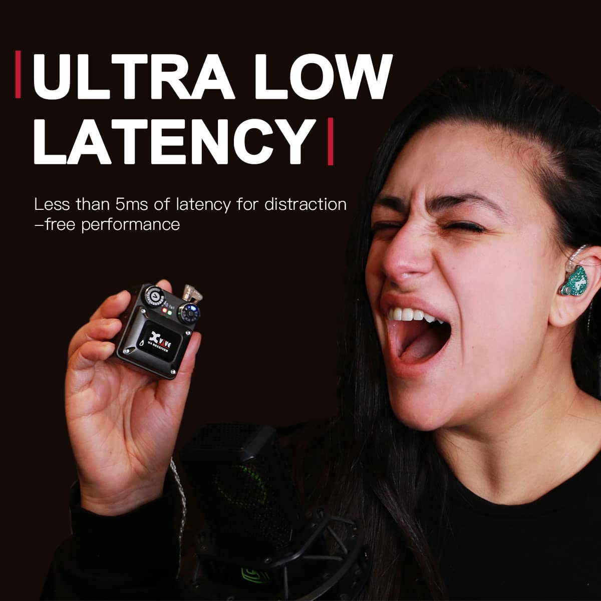 Xvive U4R Drahtloses In-Ear-Monitor System Nur Empfänger
