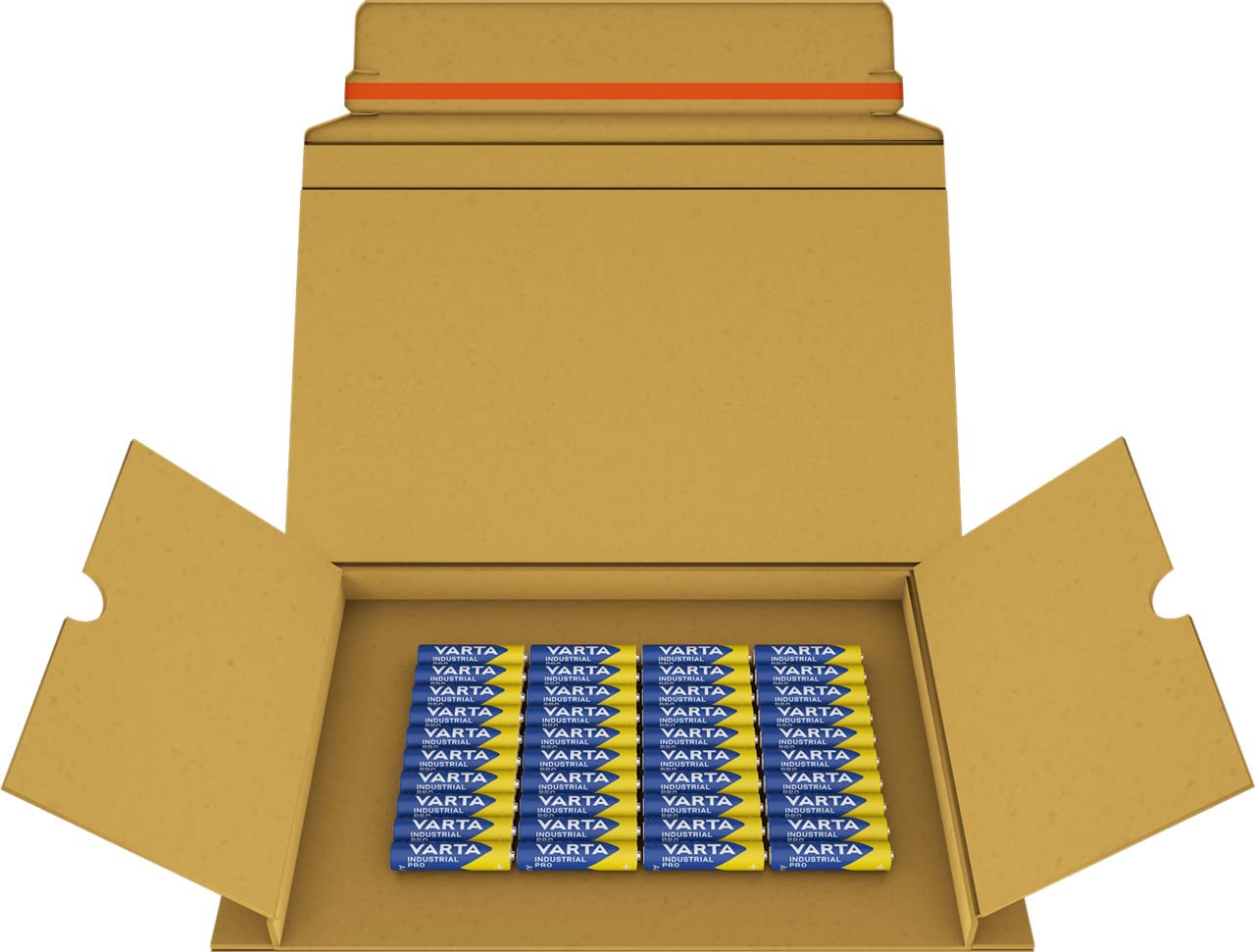 VARTA Batterien AAA, 40 Stück, Industrial Pro, Alkaline Batterie, 1,5V, Vorratspack in umweltschonender Verpackung, Made in Germany [Exklusiv bei Amazon]
