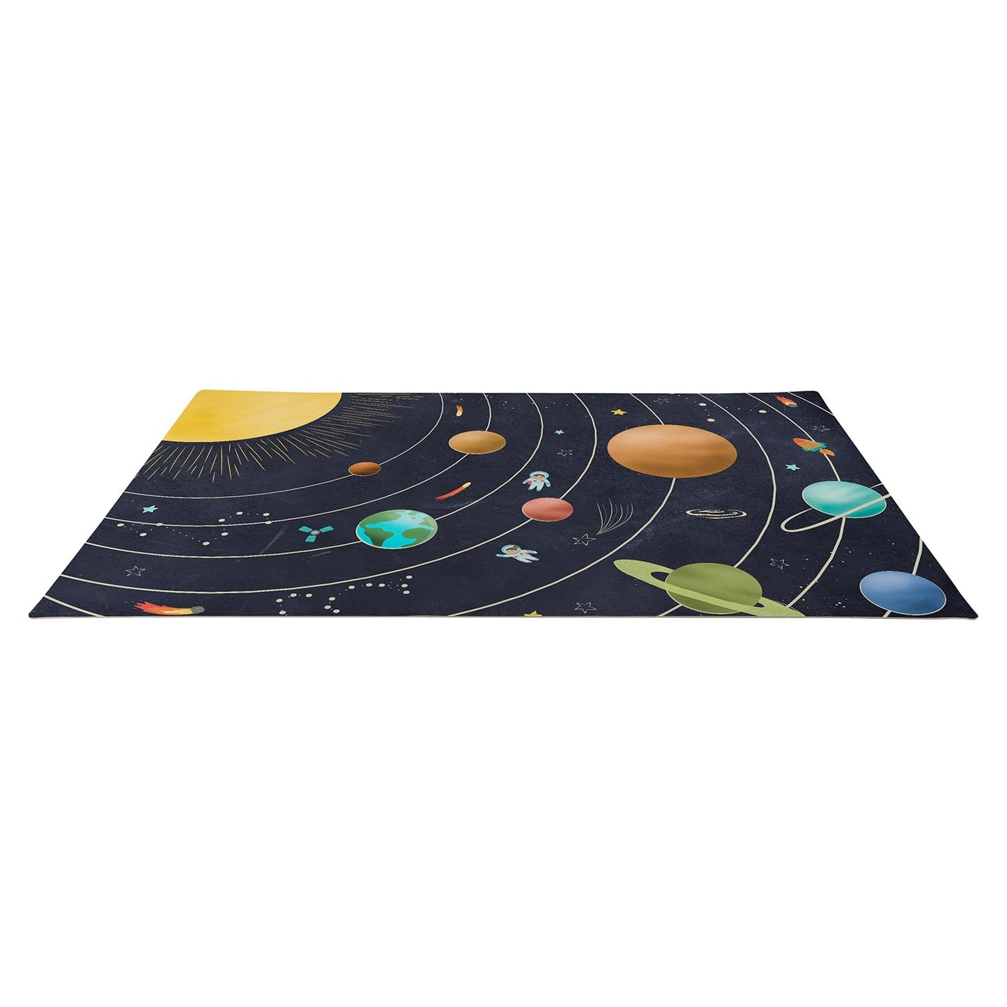 murando - Vinyl Teppich 90x60 cm - PVC Küchenteppich für Wohnzimmer Schlafzimmer Outdoor Läufer Küche Vinylteppich Dünn rutschfest Balkonteppich Design Weltall Kosmos Planeten e-A-10090-bi-a