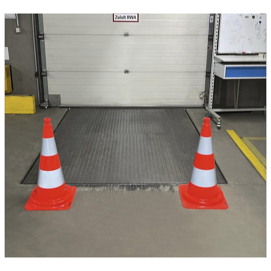 kaiserkraft | Leitkegel aus PVC | 10 Stück | reflektierend | Höhe 75 cm