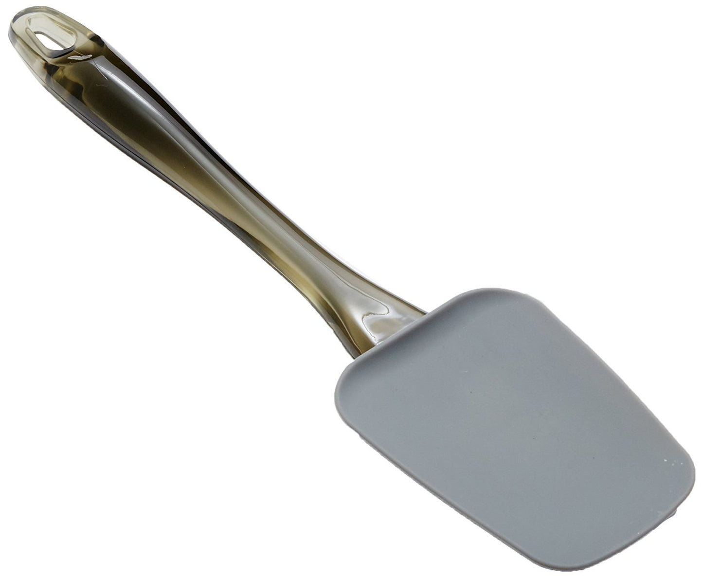 Amazon Basics - Rechteckig Teigschaber, Silikon, 3 teiliges Set, 16.5 cm, Grau