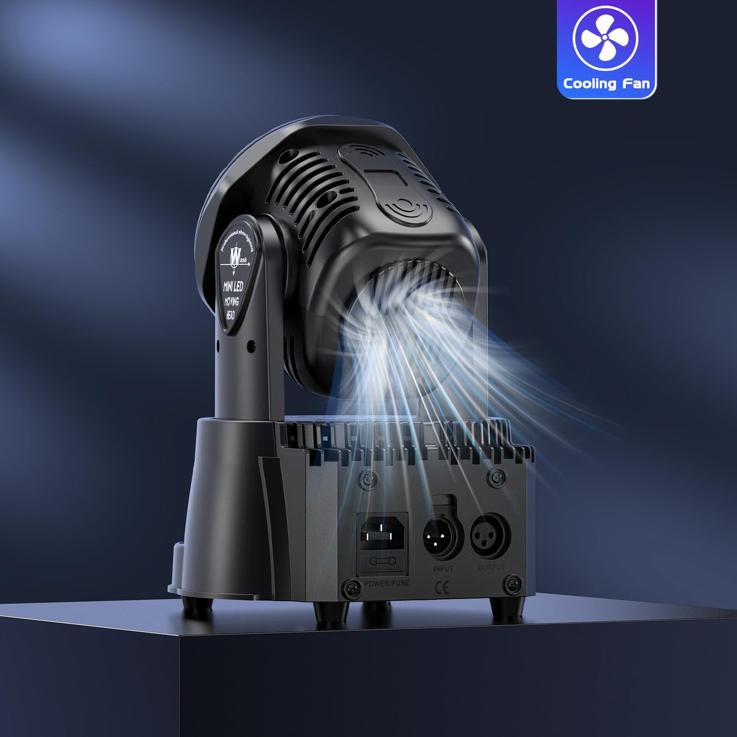 7X15W Moving Head Wash Mini Bühnenlicht dmx512 RGBW Lichteffekte 5 Steuerungsmodus Spot DJ Partylicht mit Fernbedienung Geeignet für Disco, Bar, Club, Hochzeit