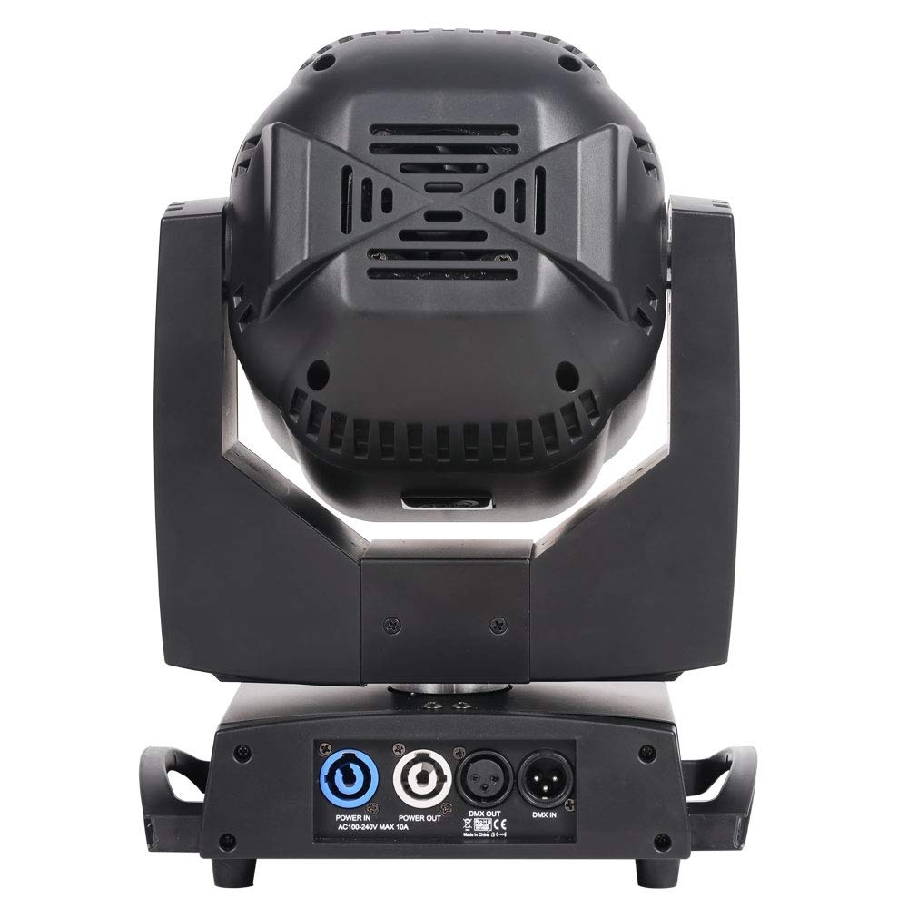 ETEC Professional LED Mini Eye 7 Moving Head Set mit Flightcase Beam Rotation Zoom DMX Bühnenbeleuchtung Veranstaltung Lichteffekt Discothek Club DJ Party