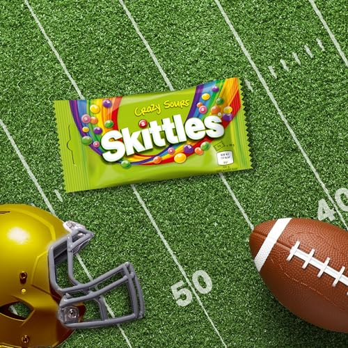 Skittles Crazy Sours Fruchtbonbons Großpackung, 14 x 38 g Saure Vegan Snacks, Regenbogen-Geschmäcker (532 g)