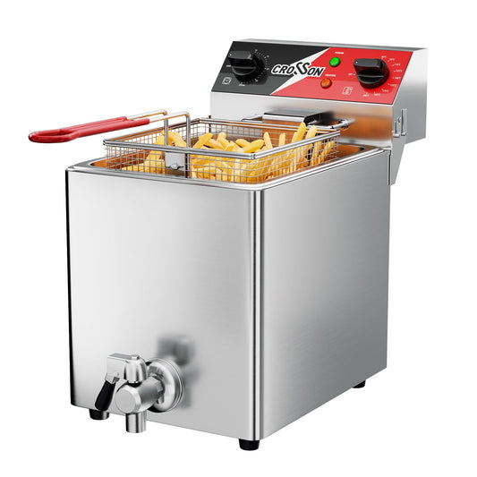 Professionelle Elektrische Fritteuse mit ablaufhahn