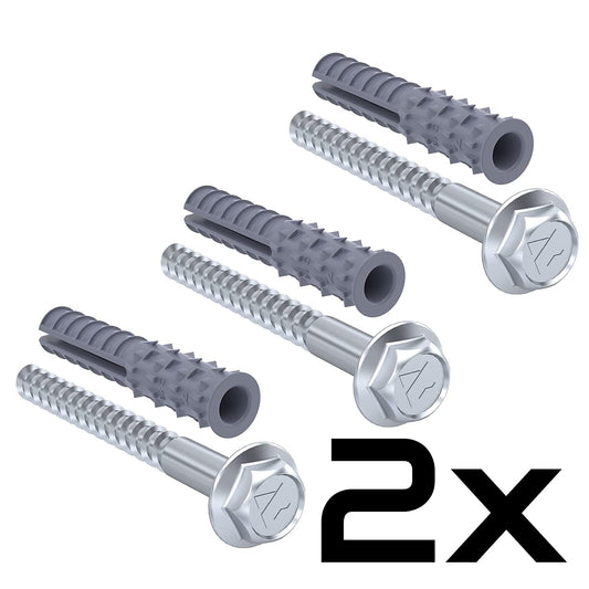 UvV-Flex 2 Stück Set Absperrpfosten Ecoline 75cm orange mit vier Reflexstreifen (RA1) inkl. Befestigungsmaterial - extra leicht, überfahrbar, flexibel und langlebig (2-75cm)