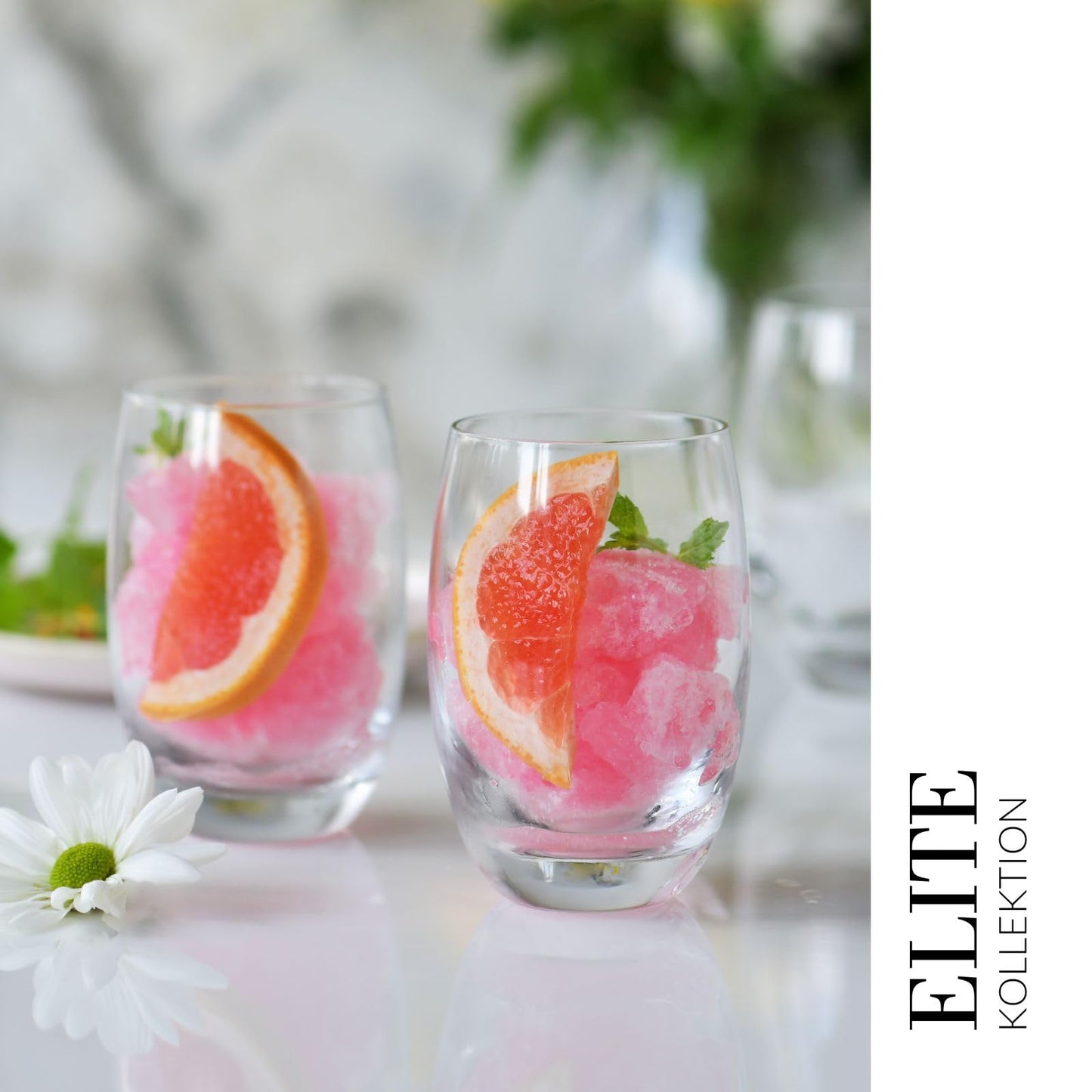 Krosno - Gin & Tonic Gläser Wassergläser 6er Set, 360 ml Elite Kollektion - Kristallglas Saftgläser Allroundgläser Mocktailgläser Cocktailgläser Trinkgläser Glass Brandy Cognac - Spülmaschinenfest