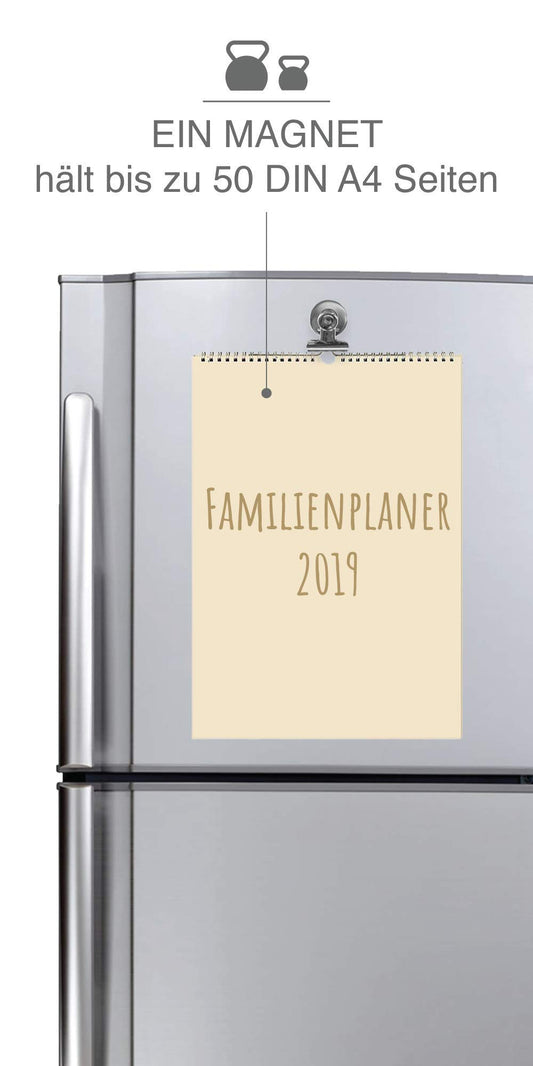 Tampen Magnete mit Klammern · 8 Stück · Magnet Clips inkl. Kratzschutz Sticker · Kühlschrankmagnete mit Klammer · Starke Magnete · Haushalt · inkl. Zufriedenheitsversprechen