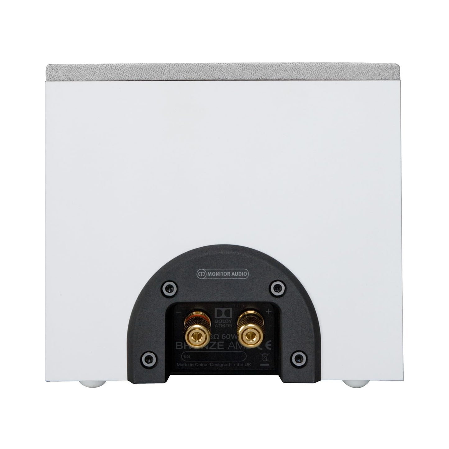 Monitor Audio AMS 6G | Dolby Atmos® Enabled-Lautsprecher| Farbe: Weiß | Paar | Heimkino | 2-Wege | 8 Ohm | 60 Watt | Dolby Atmos®-Zertifiziert | Geschlossenes Gehäuse | Passiv