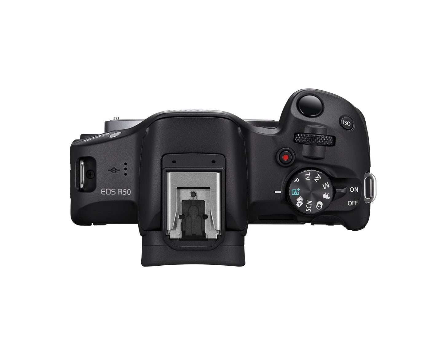 Canon EOS R50 Systemkamera - Spiegellose Kamera (Digitalkamera mit Autofokus + Motiverkennung für Personen Augen Tiere Fahrzeuge, 4K Video, 15 Bilder pro Sekunde, WiFi, schwenkbares Touch-Display)
