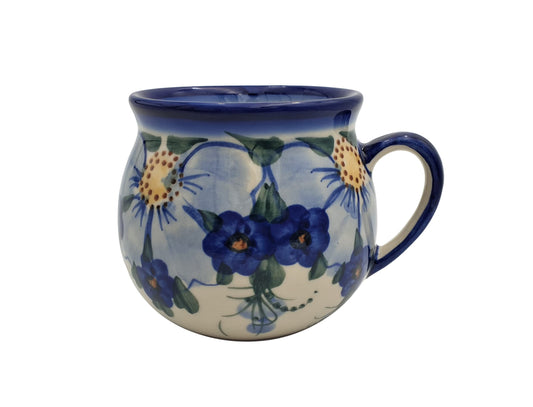 BLUESTAMP Klassische Handbemalte Bunzlauer Keramik Becher 300 ml, 524-ART.