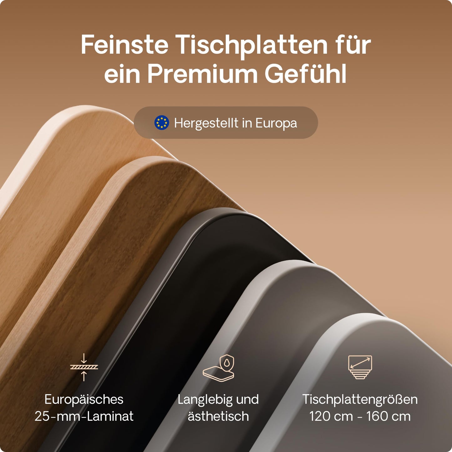 Desktronic Höhenverstellbarer Schreibtisch 160x80 cm - Stabiler Schreibtisch Höhenverstellbar Elektrisch - Standing Desk mit Touchscreen und Integrierten Ladesteckern