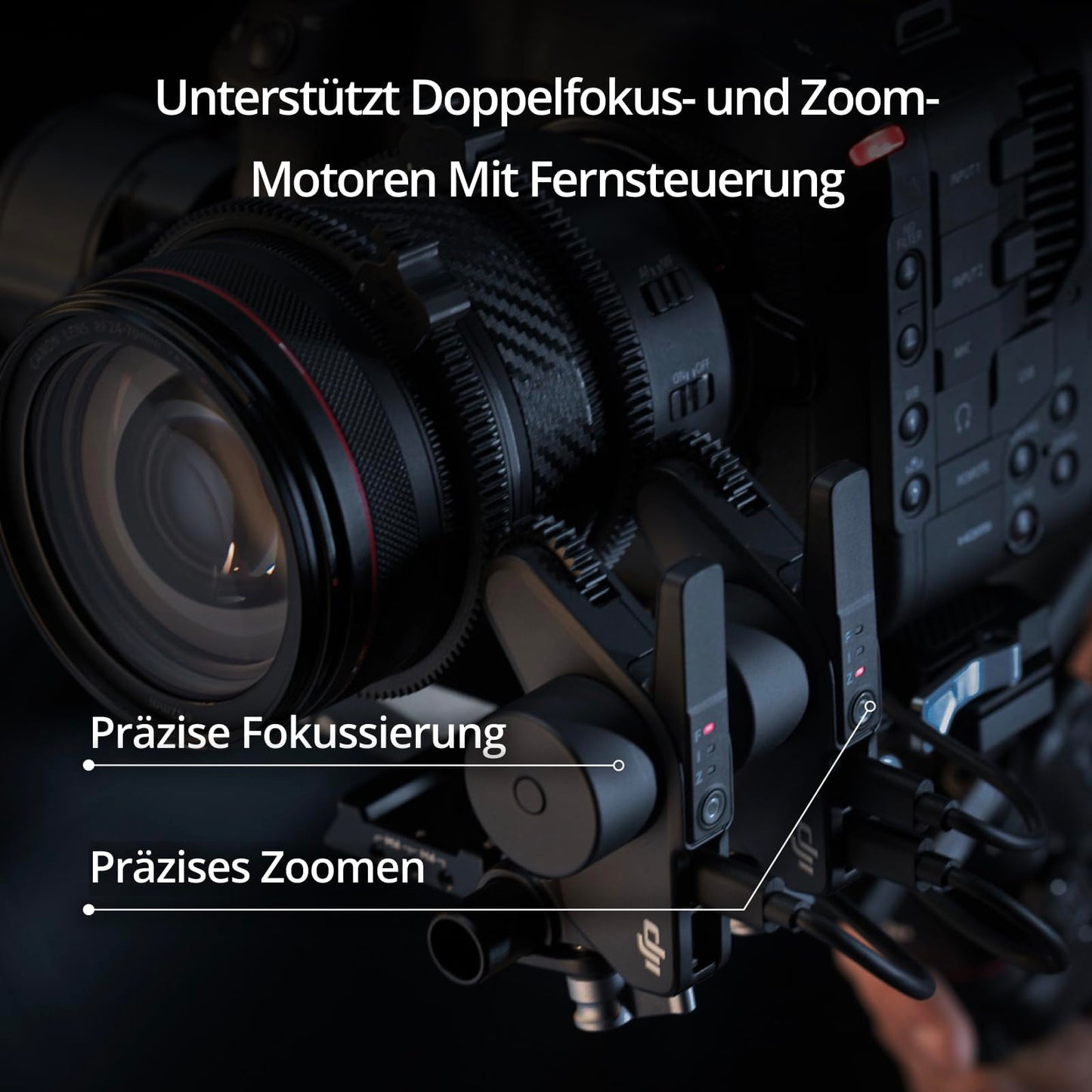 DJI RS 4 Pro, 3-Achsen Gimbal-Stabilisator für DSLR- und Kinokameras Canon/Sony/Panasonic/Nikon/Fujifilm, Native vertikale Aufnahme der 2. Generation, 4,5 kg Nutzlast, Doppelfokus- und Zoom-Motoren