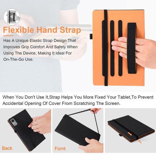Vakarey Hülle für Lenovo Tab M11,für Lenovo Tab M11 Hülle Mit Stifthalter 11 Zoll TB330FU,Schwarz