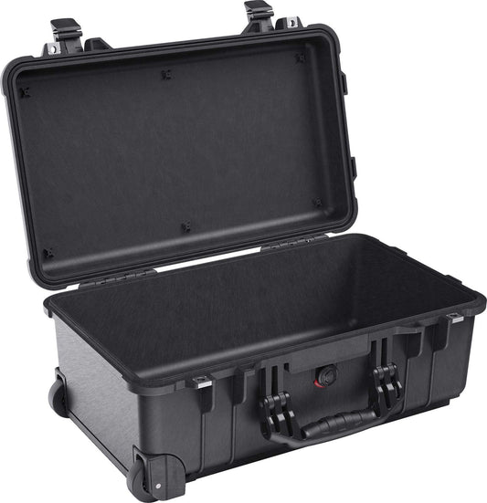 PELI 1510 Robuster Reise- und Outdoorkoffer, IP67 Wasser- und Staubdicht, 27L Volumen, Ohne Schaum, Schwarz