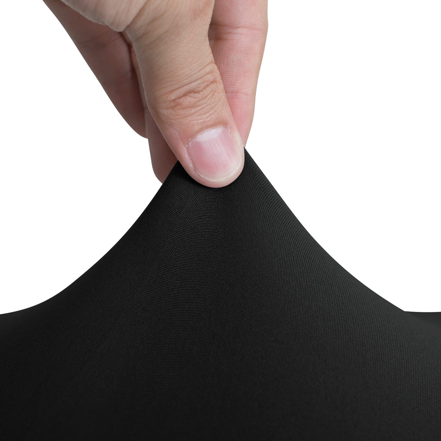 Amazon Basics Schonbezug für Esszimmerstühle, dehnbar, Dunkelgrau, 4 Stück