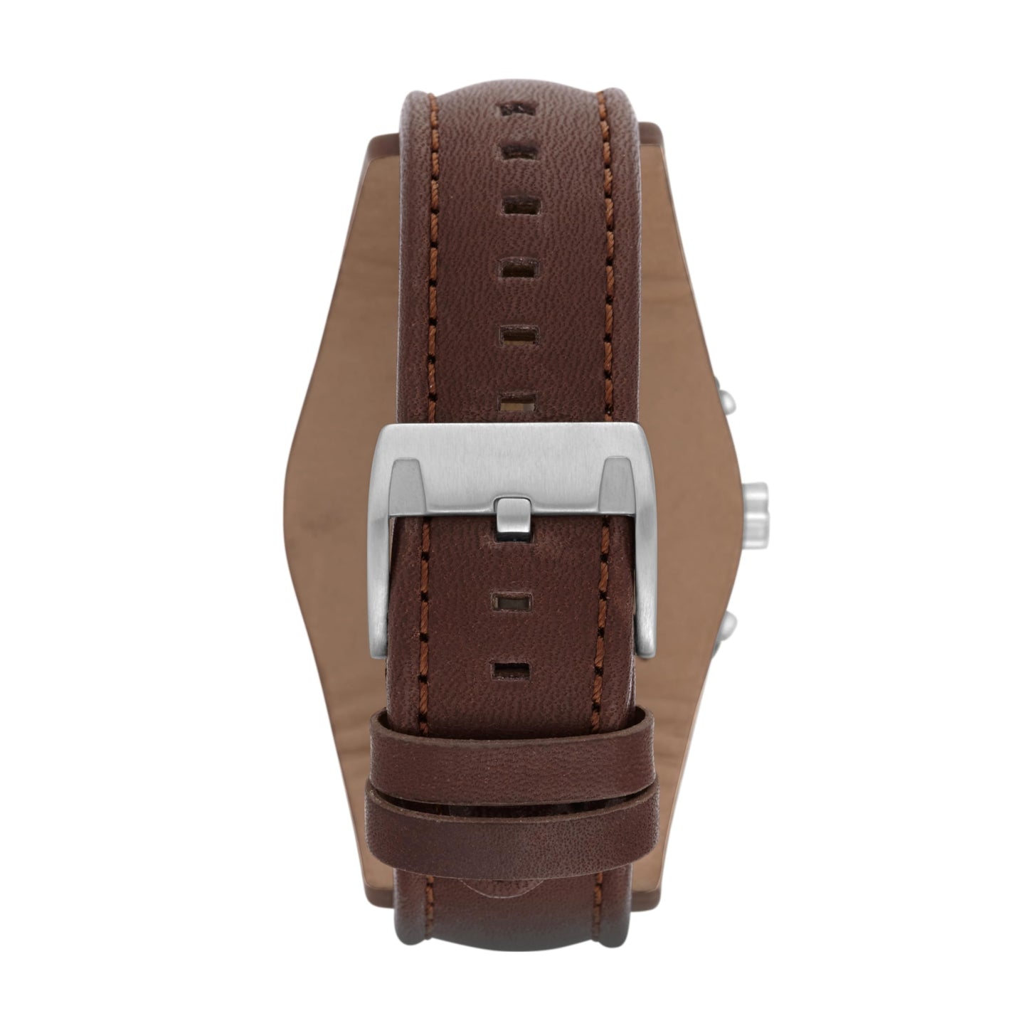 Fossil Coachman uhr für Herren, Chronographenwerk mit Edelstahl- oder Lederarmband, Schwarz, 44MM