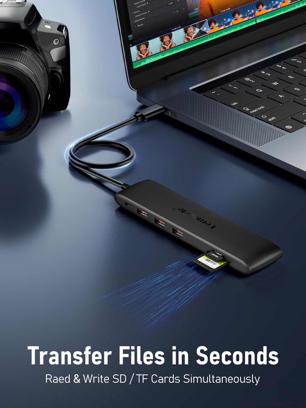 USB C Docking Station mit 10Gbps USB C/A Datenanschluss,Lemorele 12-in-1 Adapter mit Dual 4K HDMI, VGA, 4 USB A 3.1/2.0, USB C 3.1 Hub,100W PD,SD/TF,Audio, für Windows, MacBook, Dell usw