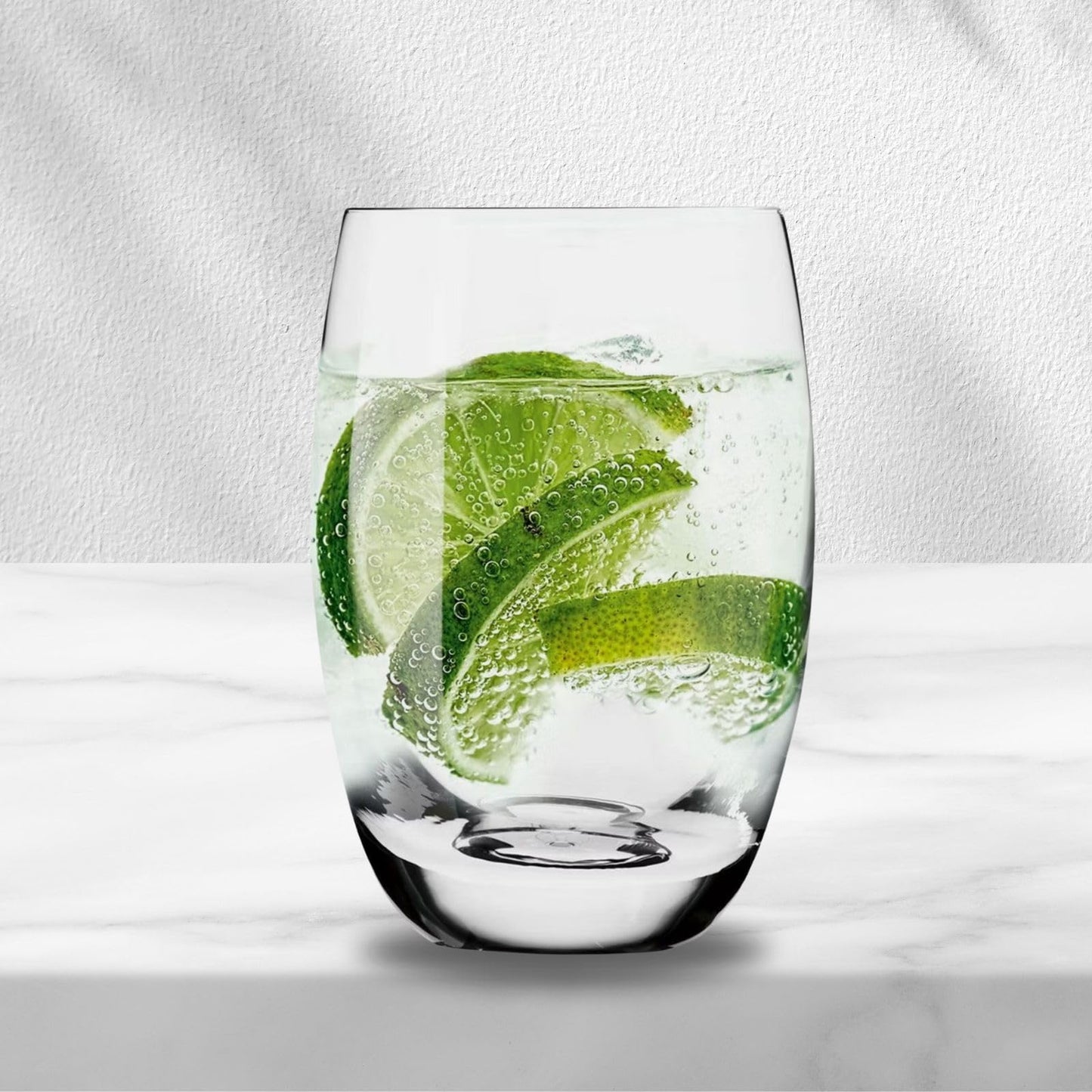 Krosno - Gin & Tonic Gläser Wassergläser 6er Set, 360 ml Elite Kollektion - Kristallglas Saftgläser Allroundgläser Mocktailgläser Cocktailgläser Trinkgläser Glass Brandy Cognac - Spülmaschinenfest