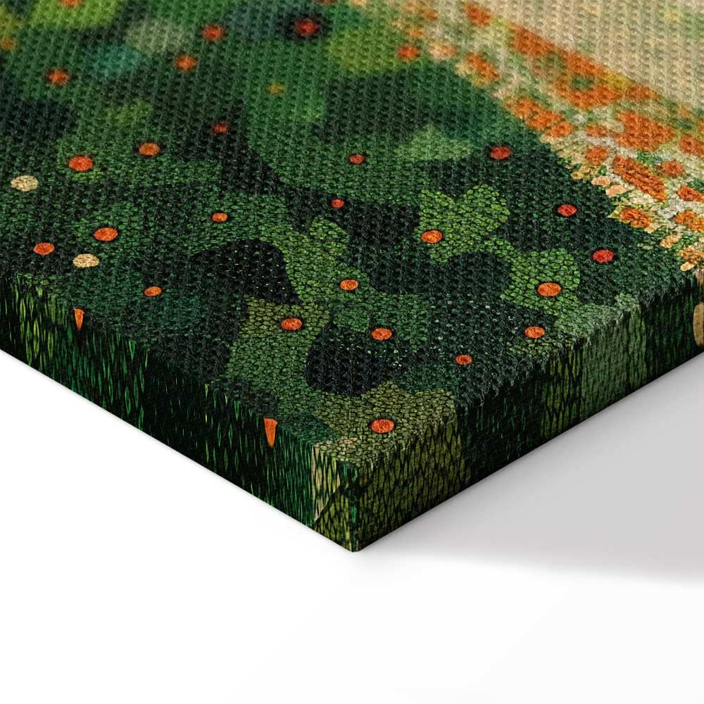murando - Wandbilder XXL Set Herbst und Sommer Landschaft 120x90cm 2 Teilig je 60x90cm Collage 2er Leinwandbild Groß Wanddeko Wohnzimmer Wanddekoration - Wandkunst Farbenfrohes Baum c-H-10084-b-a