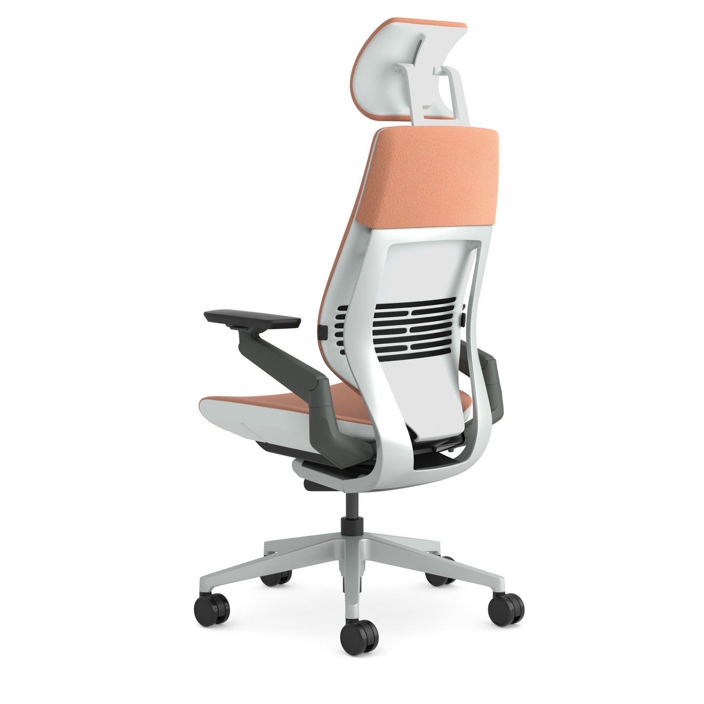 Steelcase Gesture Ergonomischer Bürostuhl mit 360° Armlehnen, 3D-Live Back Lumbalstütze, anpassbarer Kopfstütze Kaki