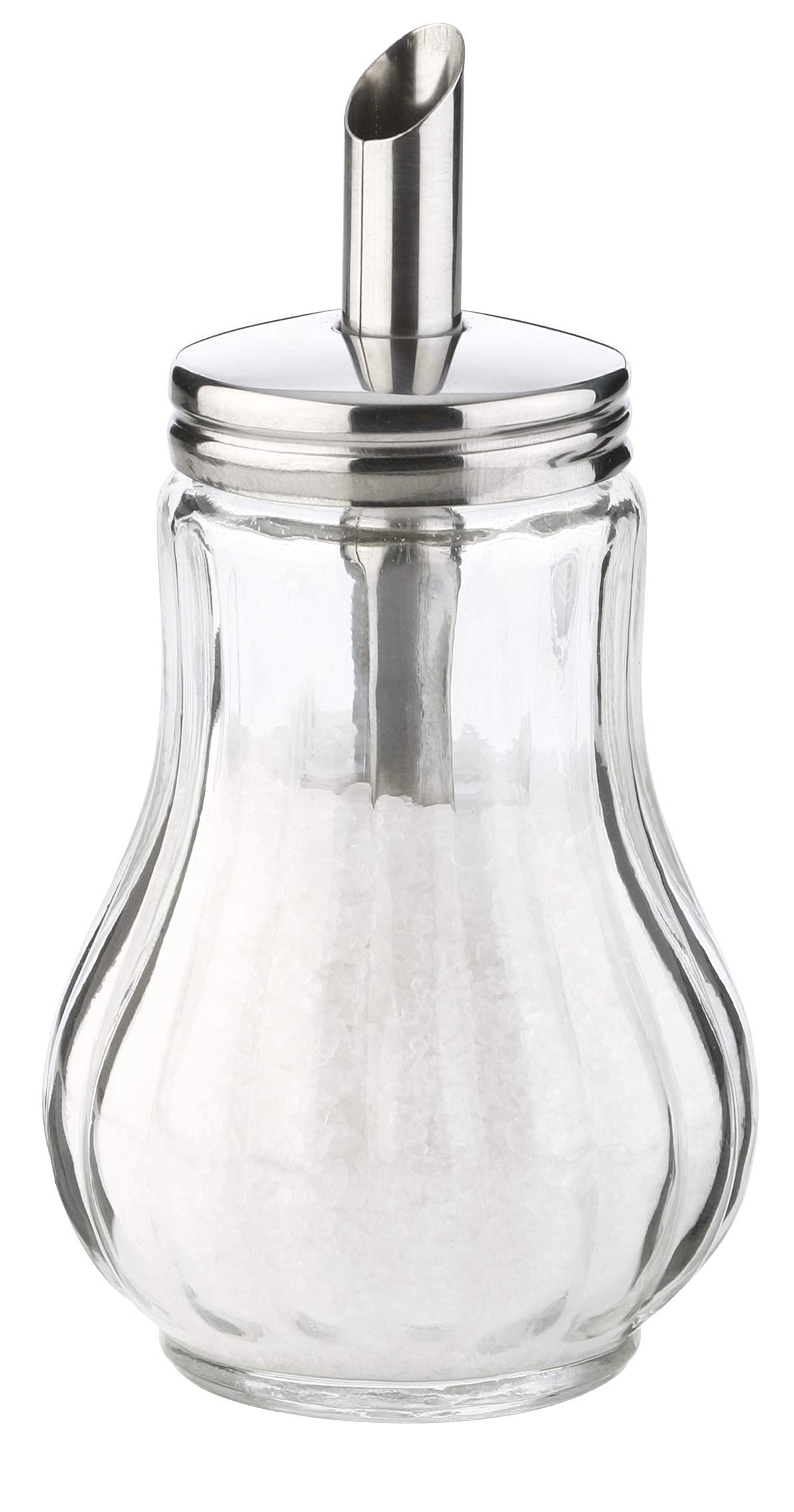 Tescoma Zuckerstreuer aus Glas Edelstahl, ideal für weißer/brauner Zucker, 150 Ml