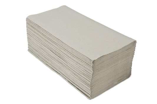 5.000 HERRMANN Papierhandtücher Natur Premium, 1-lagig, ZZ-Falz, 25x23cm Tücher, recycelt und umweltfreundlich – Perfekte Hand-Tuch Falthandtücher für Spender 20x250 Stk