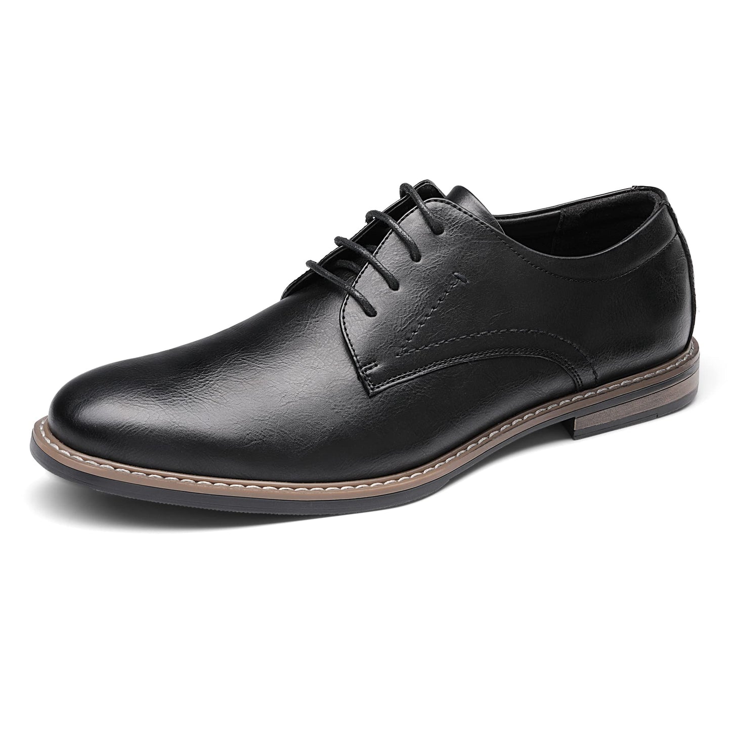 Bruno Marc Herren Anzugschuhe Klassischer Business Lederschuhe Schnürhalbschuhe Derby Oxfords Hochzeit Schuhe,Size 42,Schwarz,SBOX2215M-E