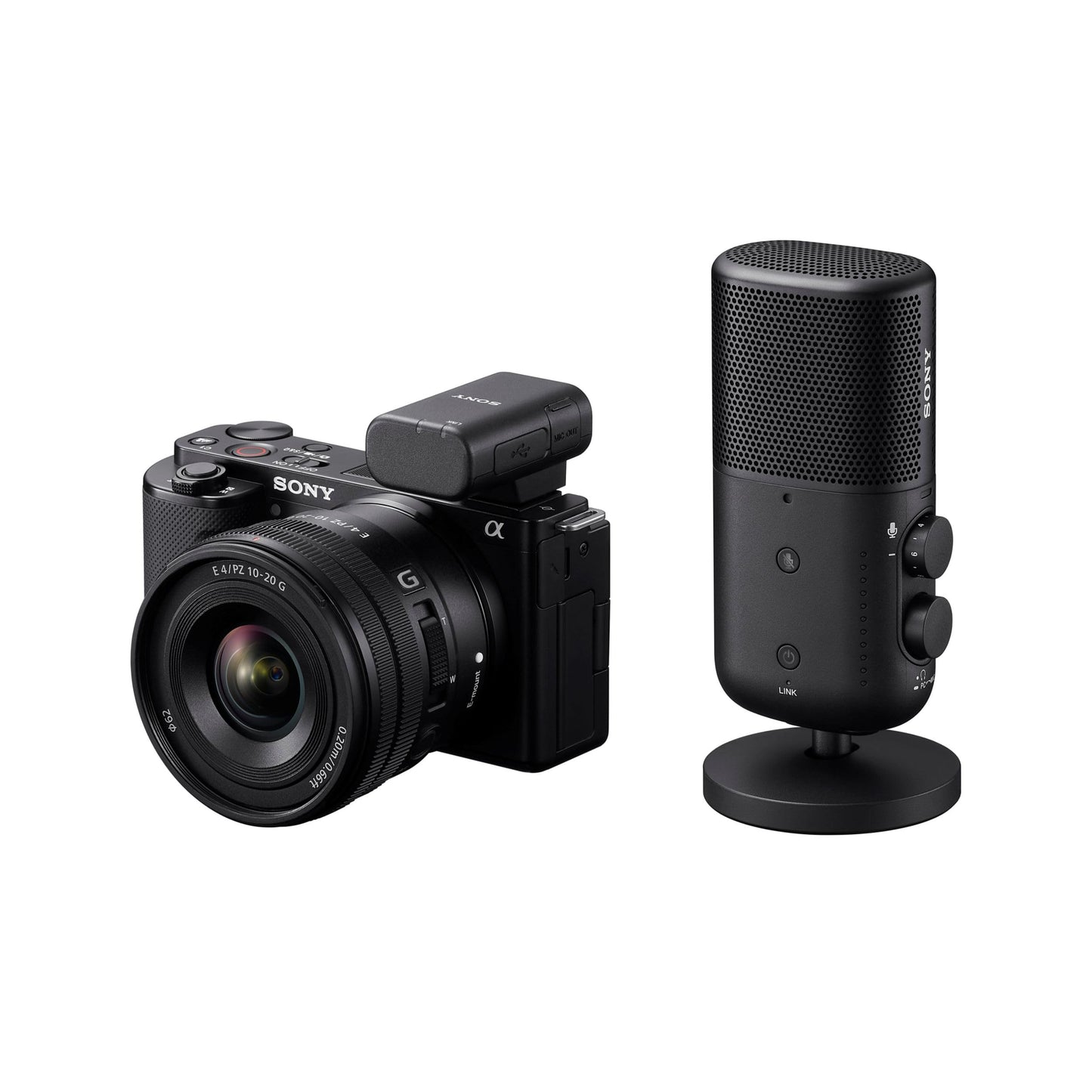 Sony ECM-S1, Streaming Mikrofon, Rauschunterdrückung, Echtzeit-Streaming, Kompakt & Vielseitig, Perfekt für Podcasts, Interviews, Gaming, Vlogs