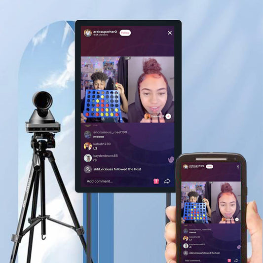 TouchWo 43-Zoll Interaktiver Touchscreen-Monitor, Smart Board mit Wandhalterung, Android 11 Smart Touch Screen Präsentations-Whiteboard für Büro & Klassenzimmer, 4 GB RAM & 32 GB ROM