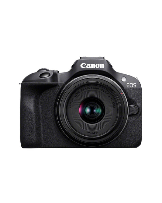 Canon EOS R100 Spiegellose Kamera + RF-S 18-45mm is STM Objektiv + RF-S 55-210mm is STM Objektiv (Kompaktkamera, 4k Videokamera, Digitalkamera mit Autofokus und Motiverkennung)
