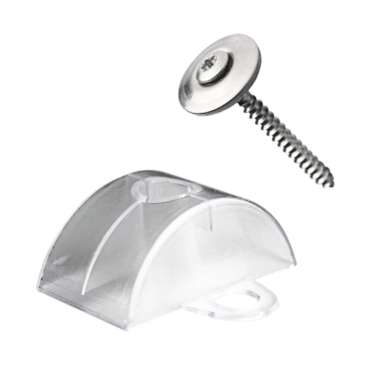 KAISER plastic® Abstandhalter und Schrauben 100 Stk. Set | Befestigungsset für Sinusplatten 76/18 | Made in Germany | für alle Arten von Wellplatten