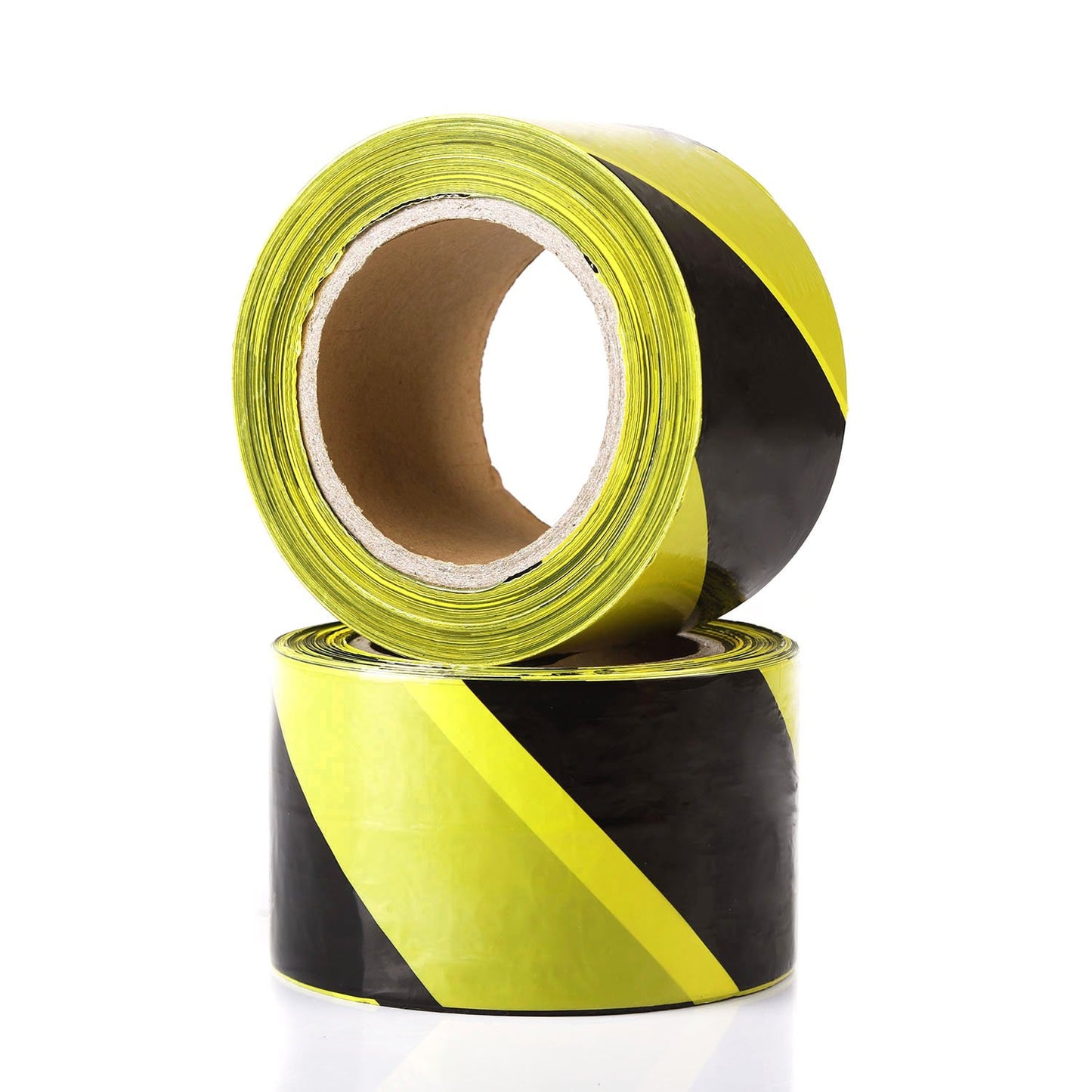 TopSon nicht klebendes Polyethylen Warnband 70mm.200.0.03mm gelbes schwarzes Gefahrenwarnband Gefahrengebäude Polizei Tatort Klebeband