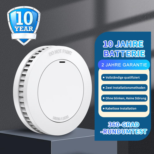 XINDUM Mini Rauchmelder 5er Set, Feuermelder 10 Jahre Batterie, TÜV Rheinland-Zertifiziert Rauchmelder mit Magnethalterung, Rauchwarnmelder, 85 dB Hörbarer Alarm, Standalone, Weiß