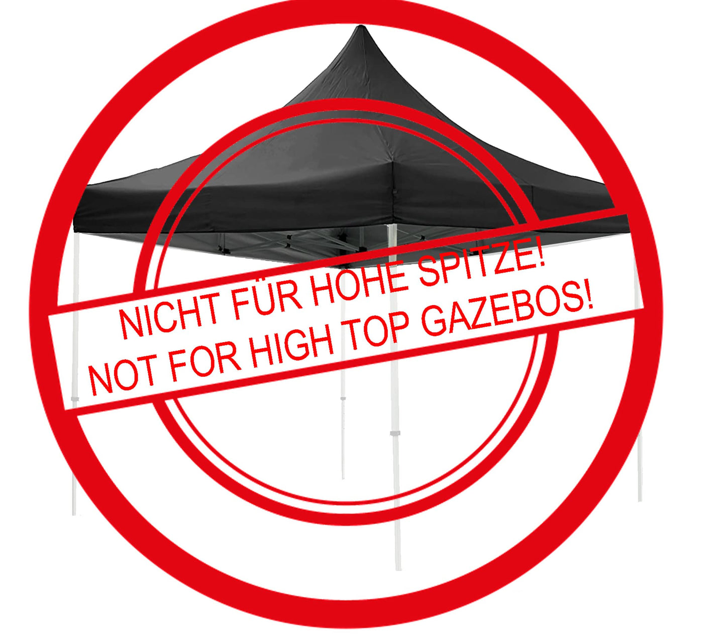 QUICK STAR Pavillon Schutzhaube 3x3m Wasserdicht Transparent