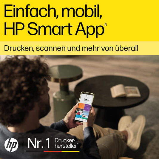 HP Smart Tank 5108 3-in-1 Multifunktionsdrucker, 20€ Cashback (WLAN; Mobiles Drucken) – 3 Jahre Tinte inklusive, 3 Jahre Garantie, großer Tintentank, hohe Reichweite, Drucken in hoher Qualität