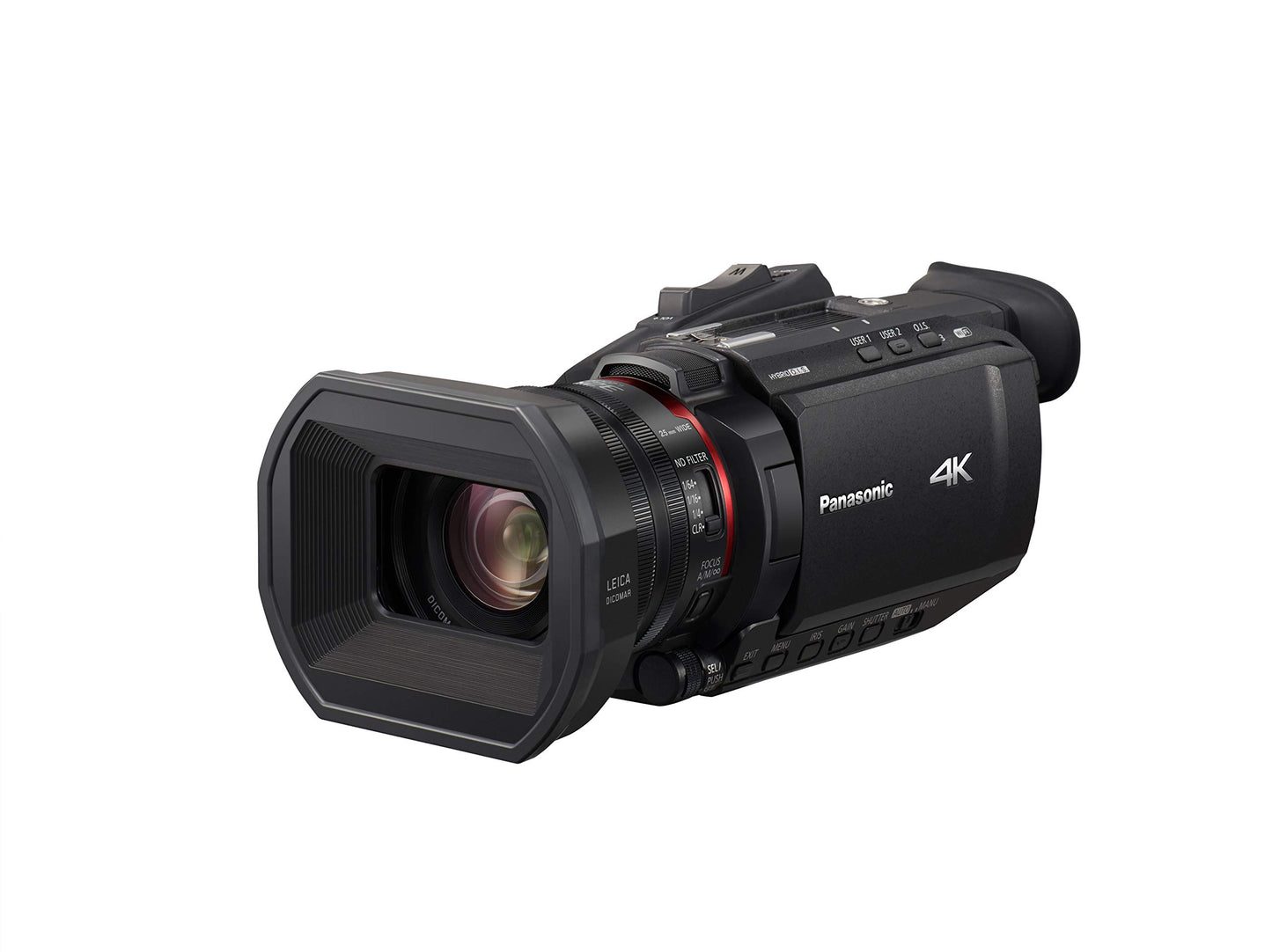 Panasonic HC-X1500E 4K Camcorder (4K Video, Kamera mit Gesichtserkennung, LEICA Objektiv, 25mm Weitwinkel, 24x optischer Zoom, Profi-Videokamera)