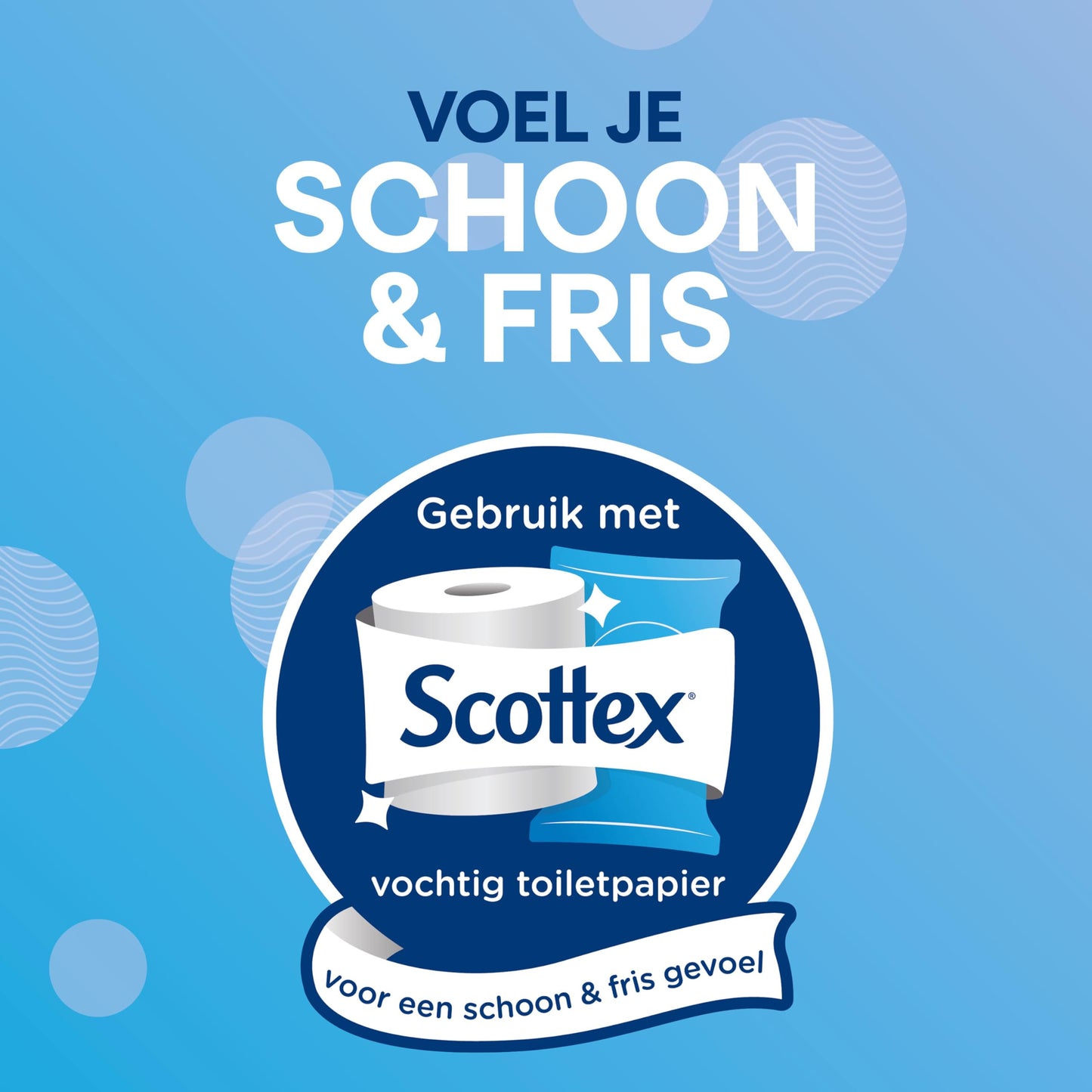 Scottex Complete Clean Toilettenpapier 72 Rollen, Komplettpflege, einzigartige 3D Wave-Textur – Maxi-Pack