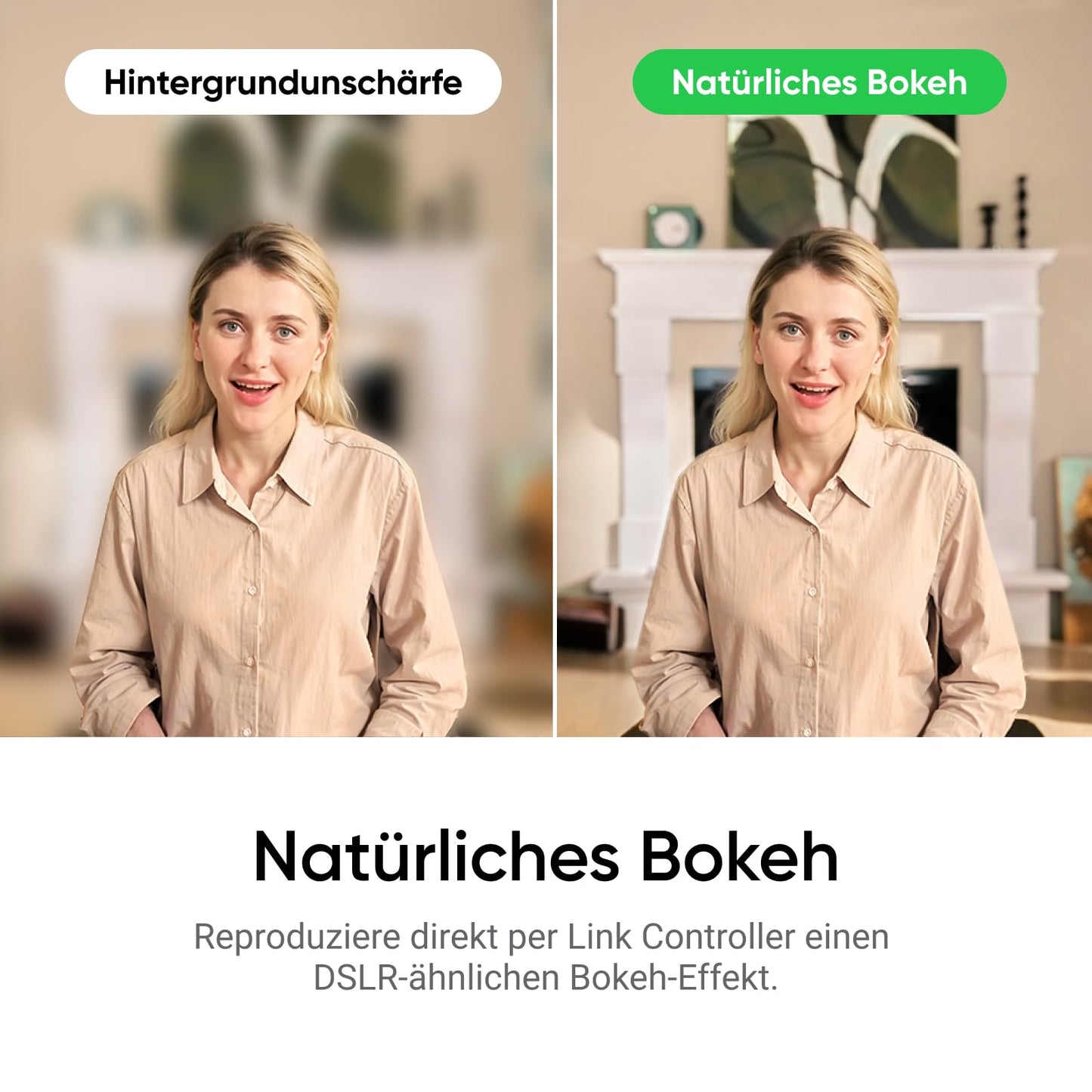 Insta360 Link 2 Standard Bundle - 4K Webcam für PC/Mac, 1/2" Sensor, KI-Tracking, HDR, Mikrofon mit KI-Geräuschunterdrückung, Gestenkontrolle für Streaming, Videoanrufe, Gaming, kompatibel mit Zoom